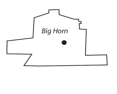Big Horn County Map