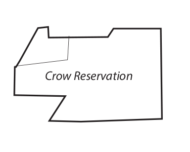 Crow County Map