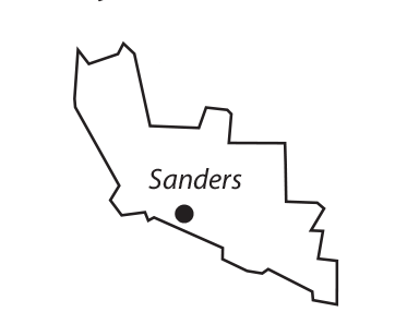 Sanders County Map